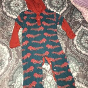 Kickee Hooded Romper